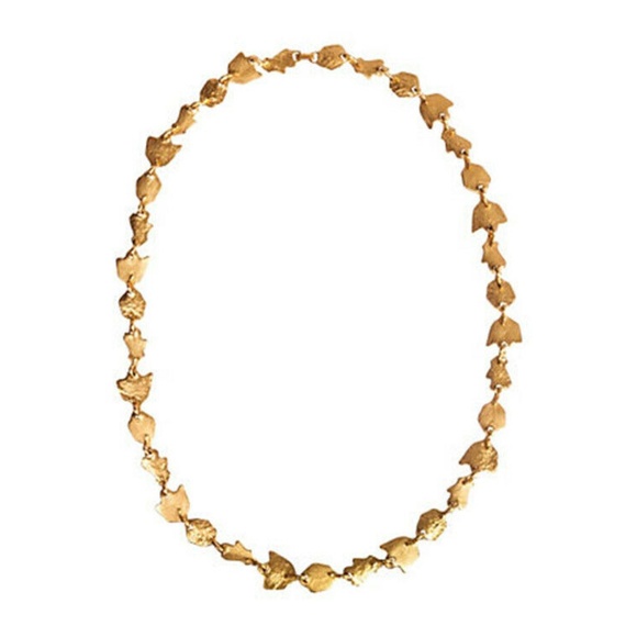 Balenciaga Gold Leaf-Motif Necklace - Picture 1 of 5